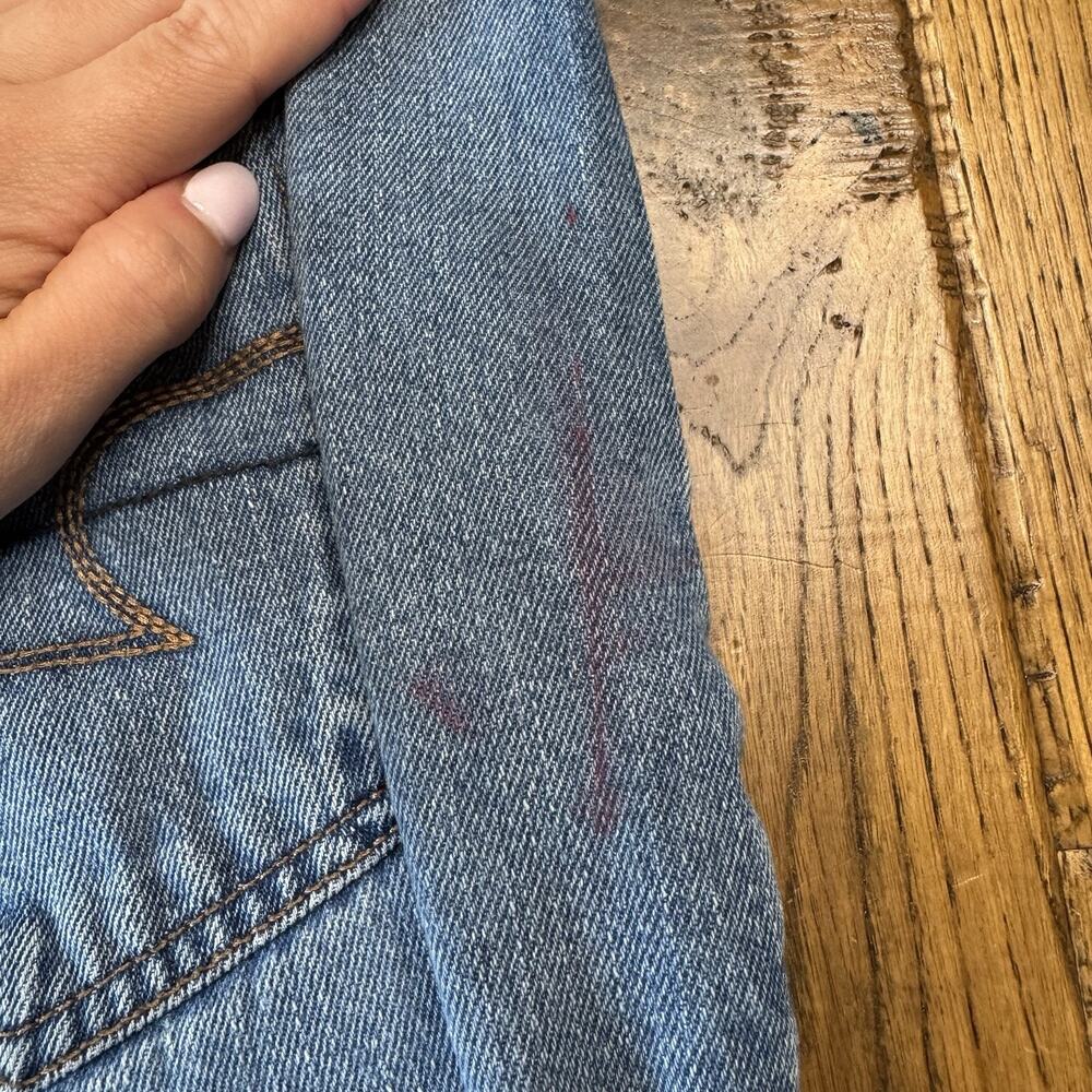 American Eagle Women's Size 12 High Rise Mom Jean Med Wash Inseam 28" Stretch - Picture 7 of 9